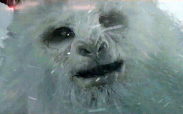 《大雪怪》精彩片段，在雪地探险，突然遇到一个大怪兽