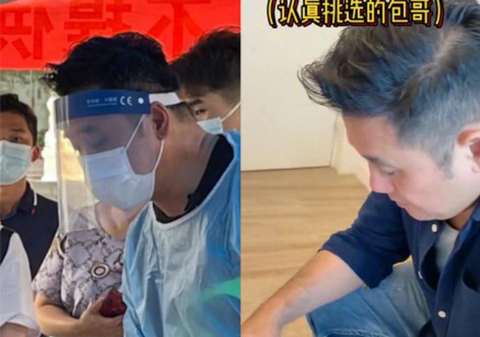 TVB演员麦长青在广州社区低调当抗疫志愿者