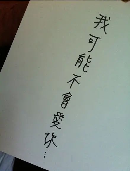 我可能不会爱你